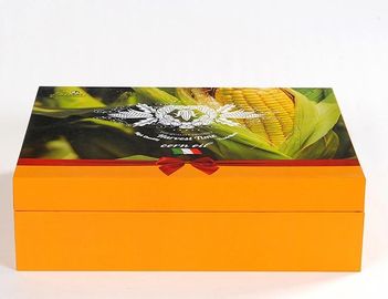 Farbenreiches Drucksteife Pappgeschenkboxen mit dunkler Kappe und Unterseite