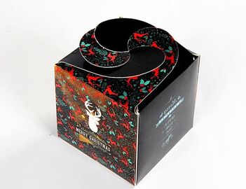 Dekorative Faltschachtel-Kasten-packt kundenspezifisches Biesen-Ende geruchloses recyclebares ein