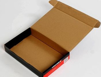 Starkes schwarzes Kraftpapier runzelte Verschiffen-Kasten-farbige gewellte verschickende Kästen