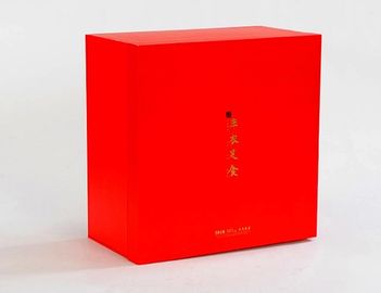 Steife Dia-Pappfach-LuxusGeschenkbox schwarz und rot mit Schaum-Einsatz