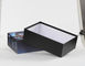 Reines schwarzes steifes Pappgeschenkbox-Matt-Laminierungs-Oberflächen-Ende